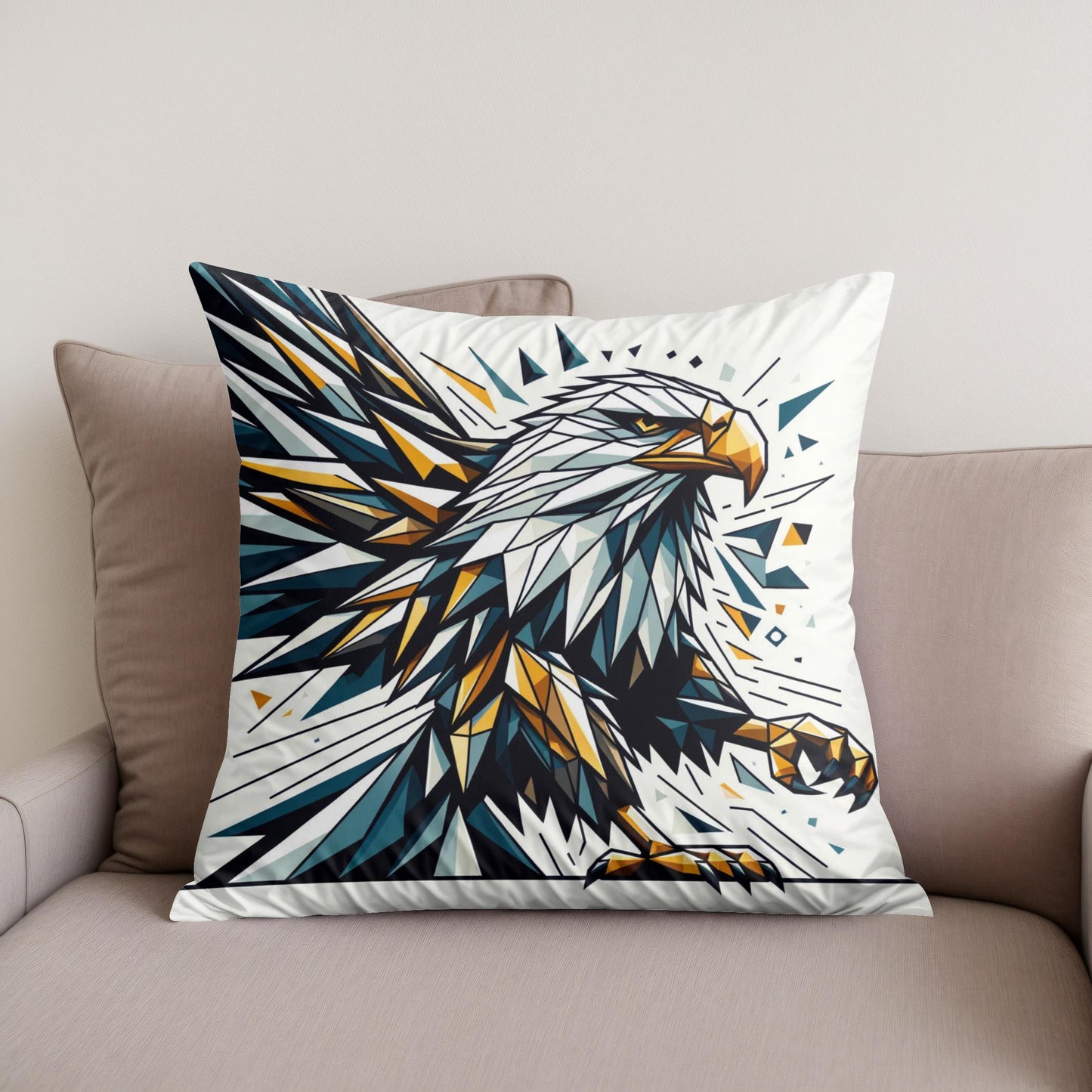 Regal Geometric Eagle Flight Cotton Cushion