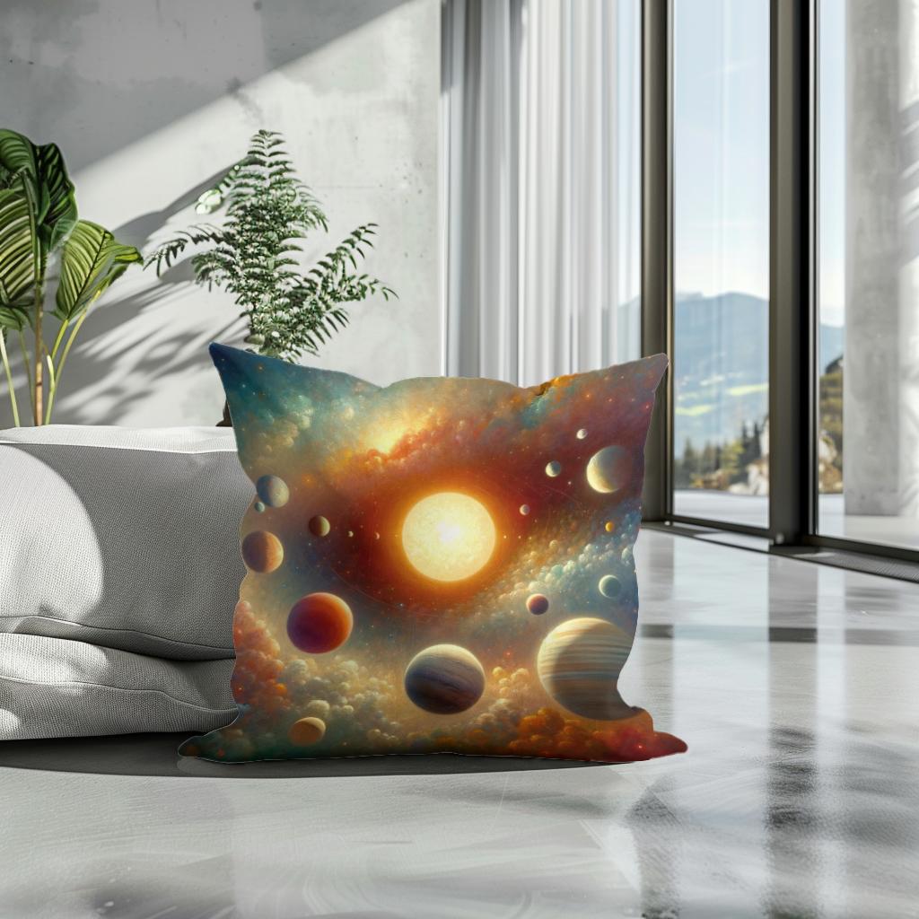 Celestial Dance Cotton Cushion
