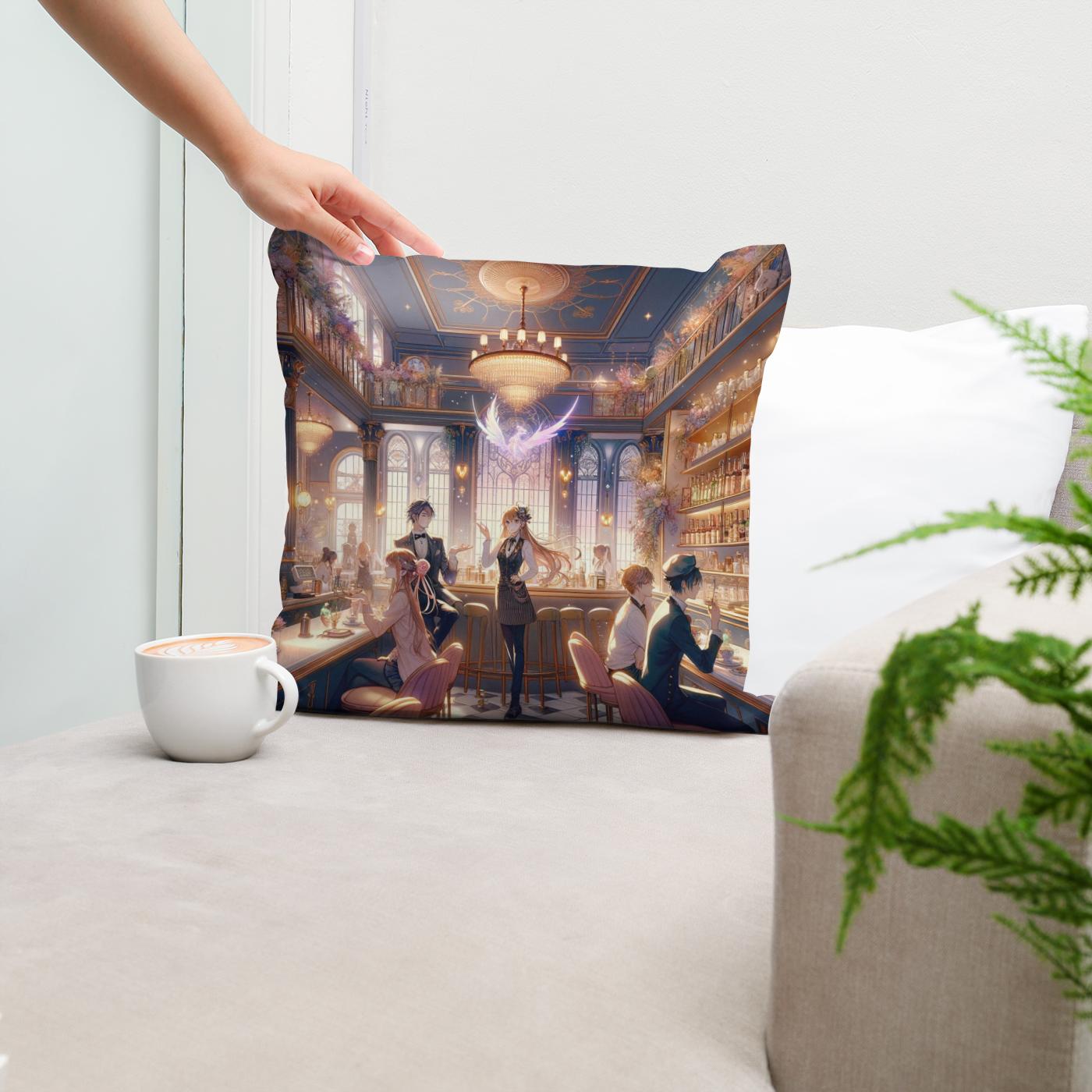 Enchanted Urban Elegance Cotton Cushion