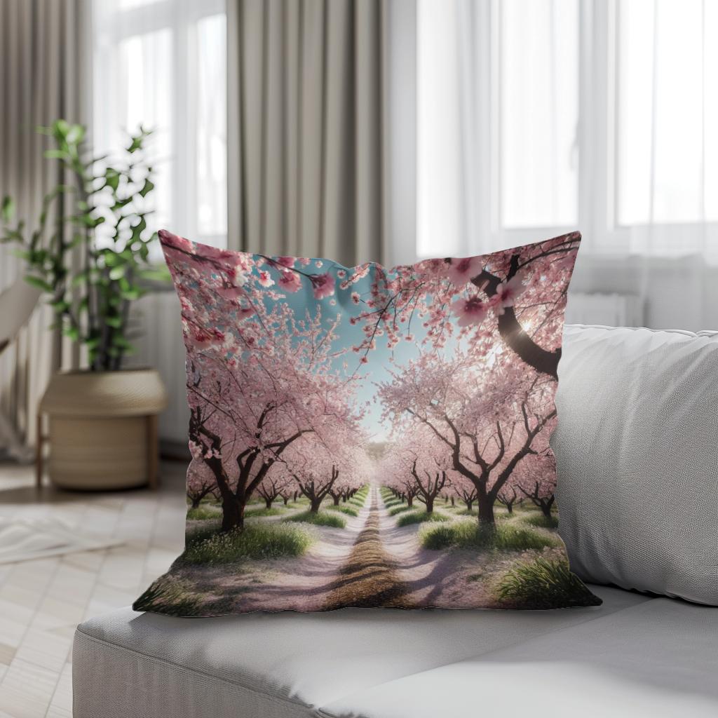 Spring Blossom Cotton Cushion
