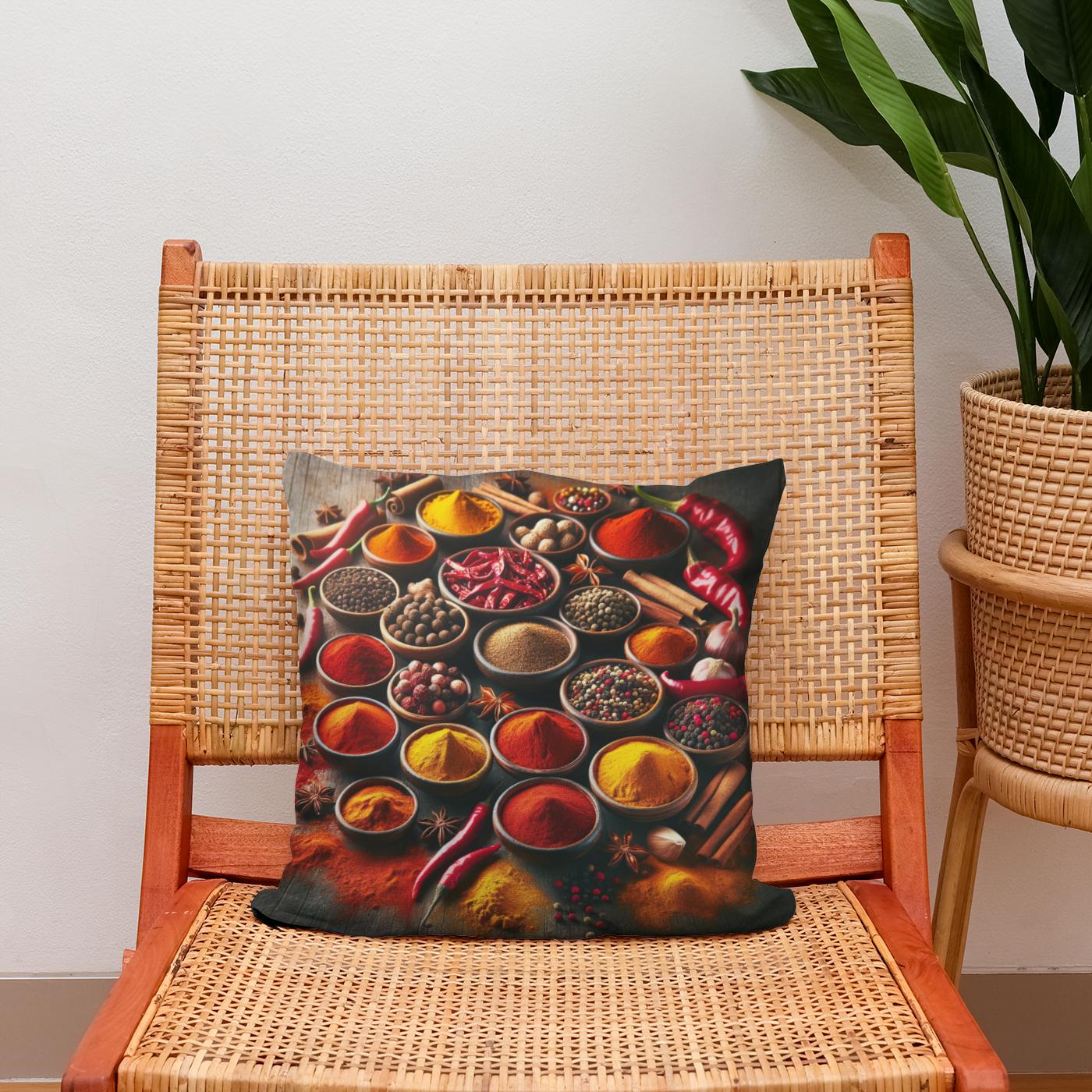 Spice Bazaar Palette Cotton Cushion