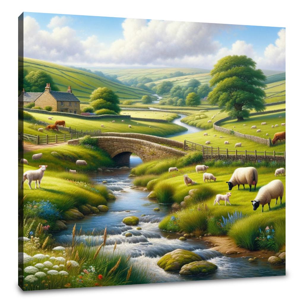 Pastoral Countryside Canvas