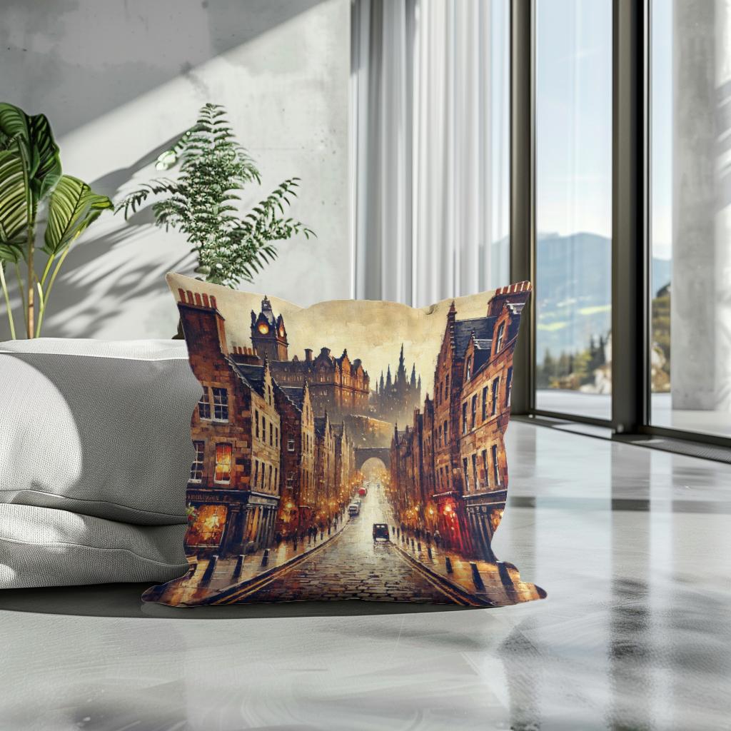 Edinburgh Evening Cotton Cushion