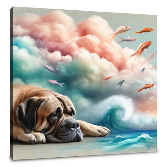 Whimsical Daydreams Bullmastiff Canvas