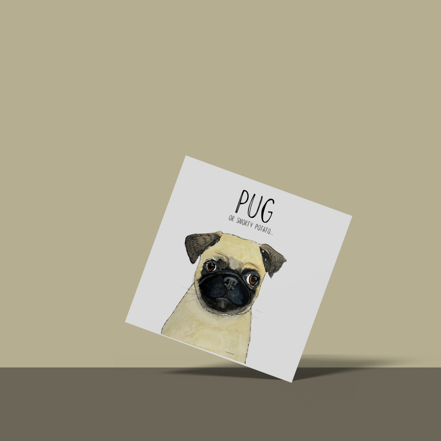 Snorty Potato Greetings – The Perfect Pug Card!