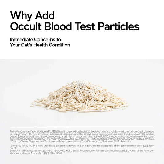 Tofu Health Cat Litter with Occult Blood (FOBT) Test Particles