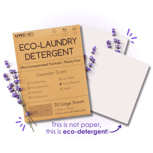 LiveCoco Eco-Laundry Detergent Sheets (60 Loads)