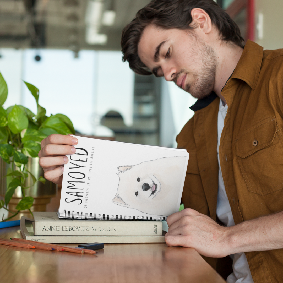 Fluff & Scribbles: The Samoyed Notebook of Unleashed Ideas