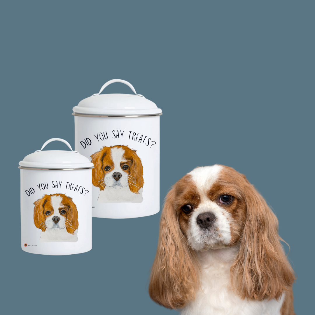Cavalier Treat Treasury: High-End Enamel Jar for Royal Rewards