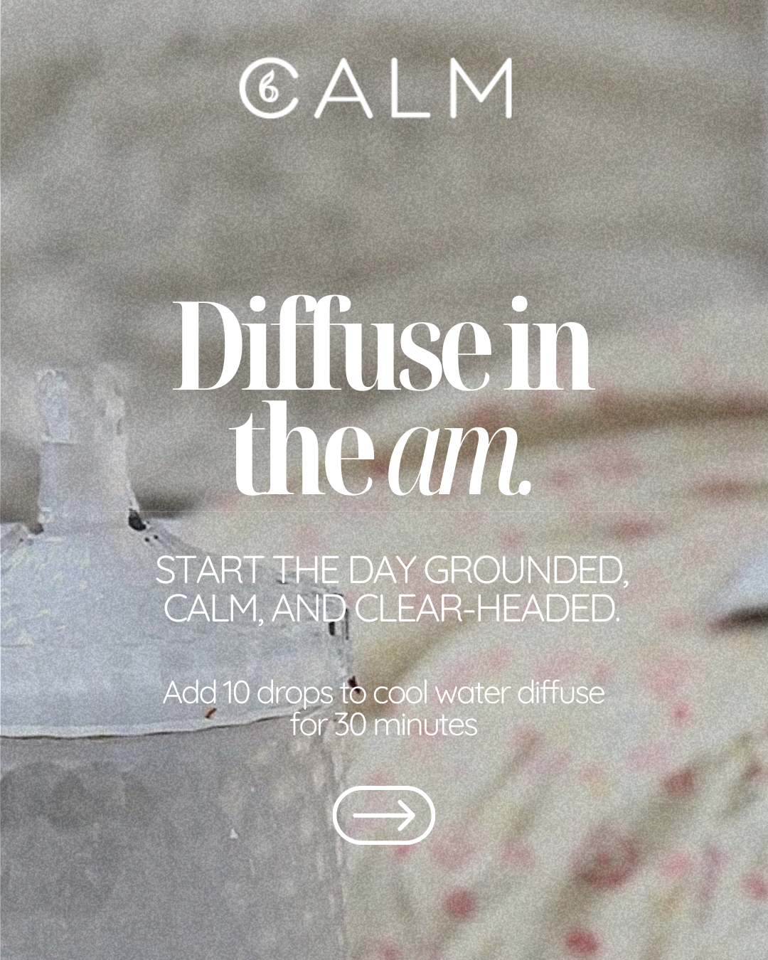 Aroma Diffuser with Blended Oil Steps - Stress relief, Energy Boost, Sleep & Hormone Balance