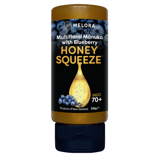 Mānuka Honey Squeeze Bottle 70+MGO Blueberry