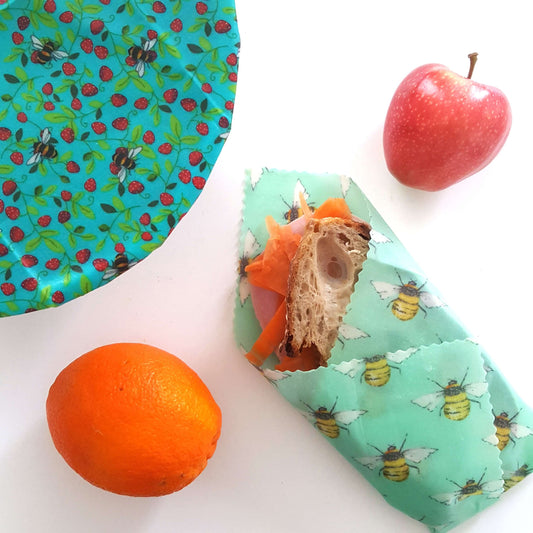 Honey Bee Good Set of 2 Large Handmade Beeswax Wraps | Beetastic