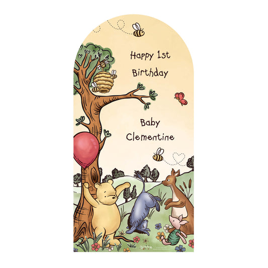 XQ024 Winnie Sailboard Pooh Bear Yellow Sky Personalise