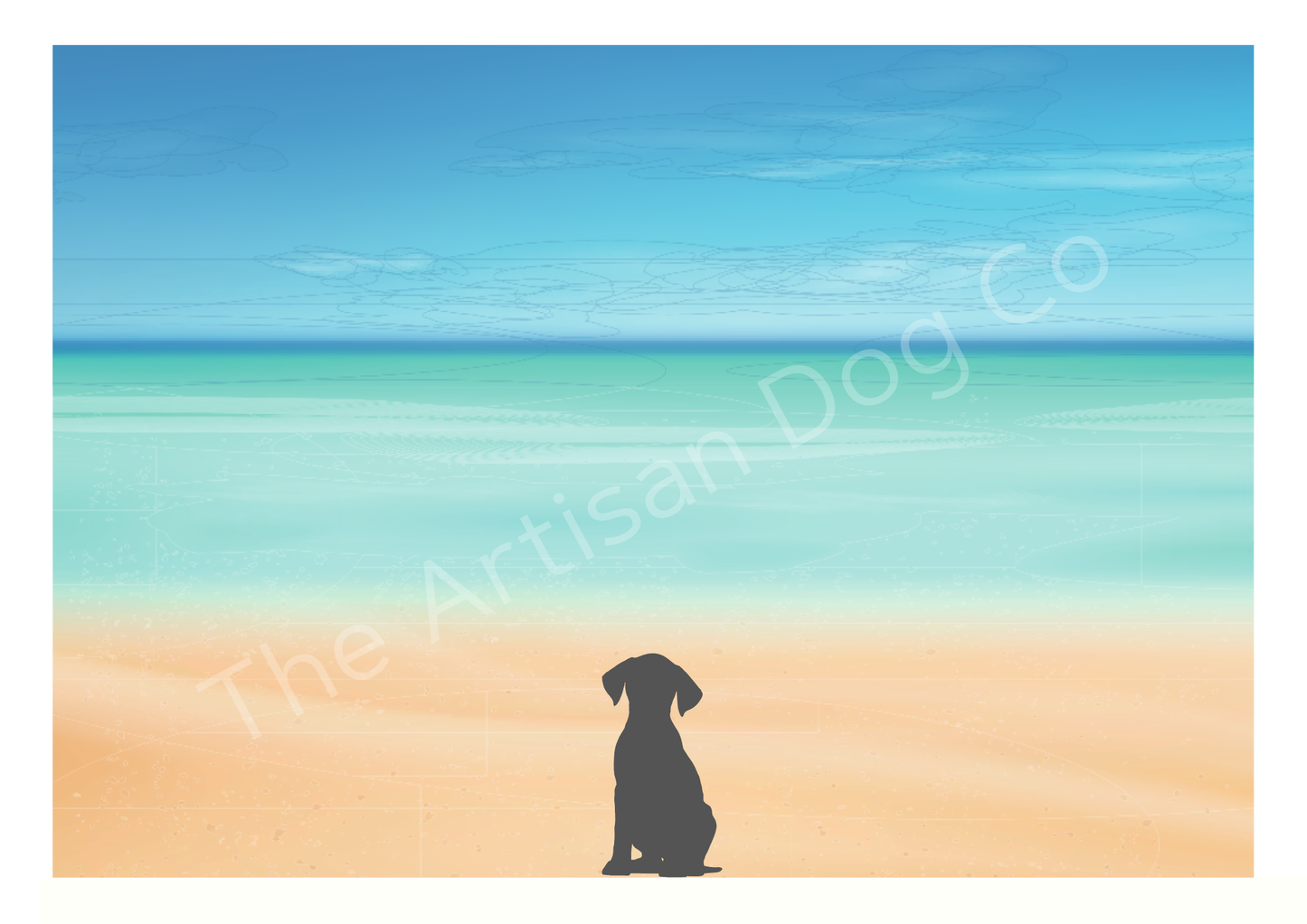 Dog in Nature Prints - different sizes