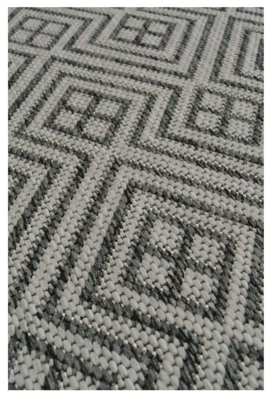 County Geo Grey Indoor/Outdoor Rug | 11344A
