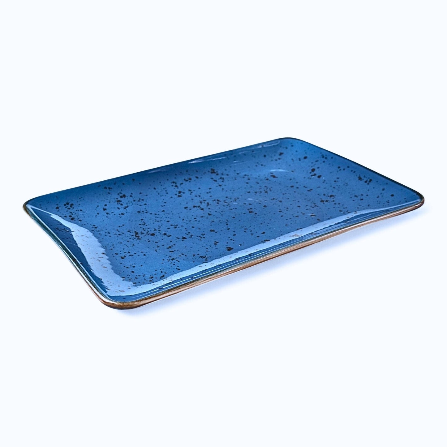 Porcelain Serving Plate – Fairlie, Blue – 30x20cm