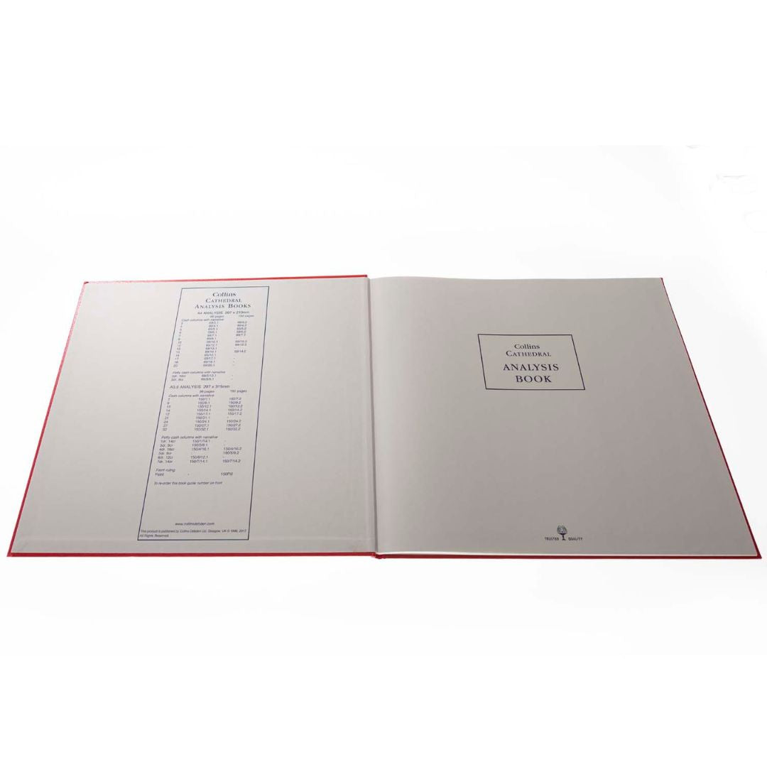 Cathedral -  Accounts Book Analysis  7 Debit, 14 Credit Columns - Red (150/7/14.1)