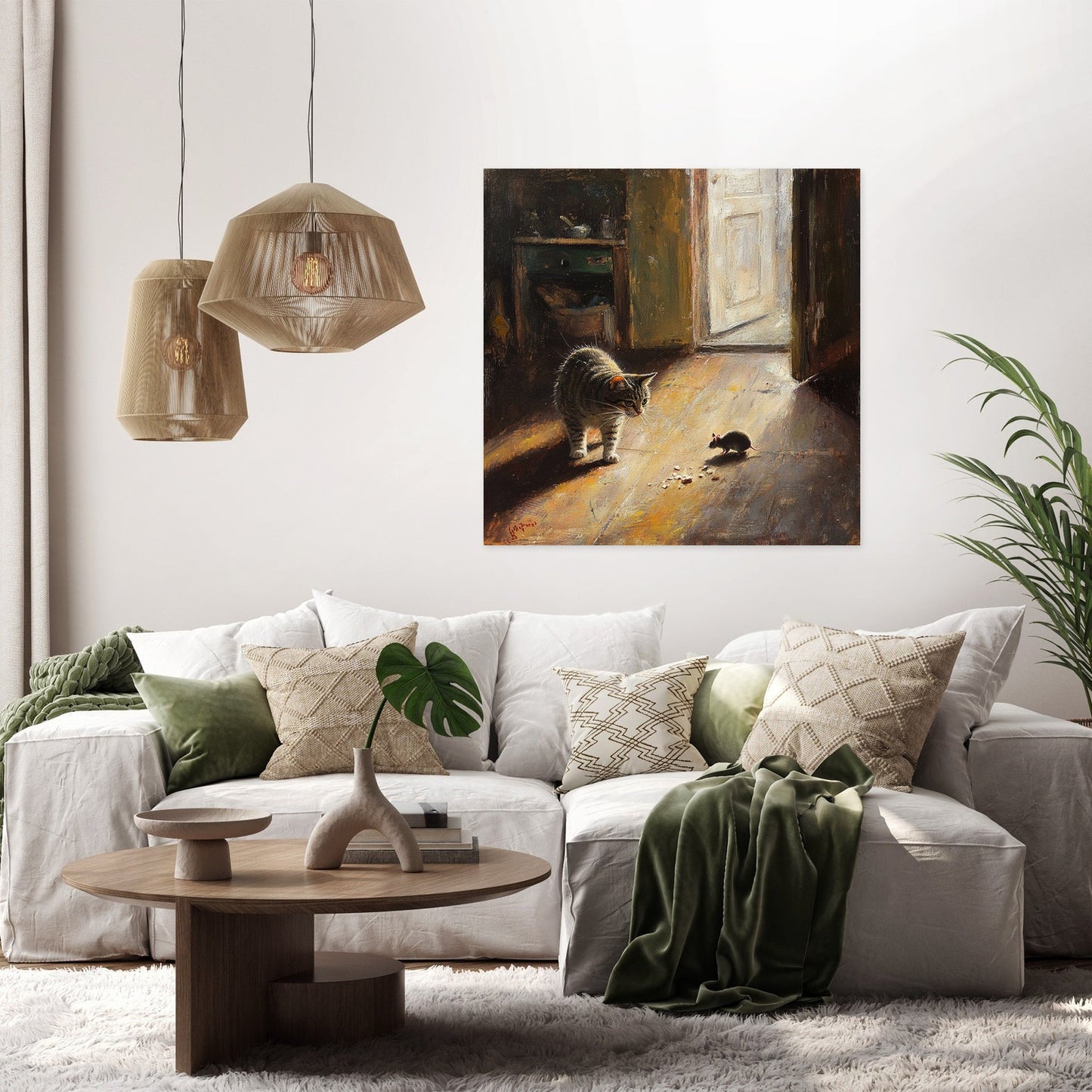 Cat's Hunt Canvas