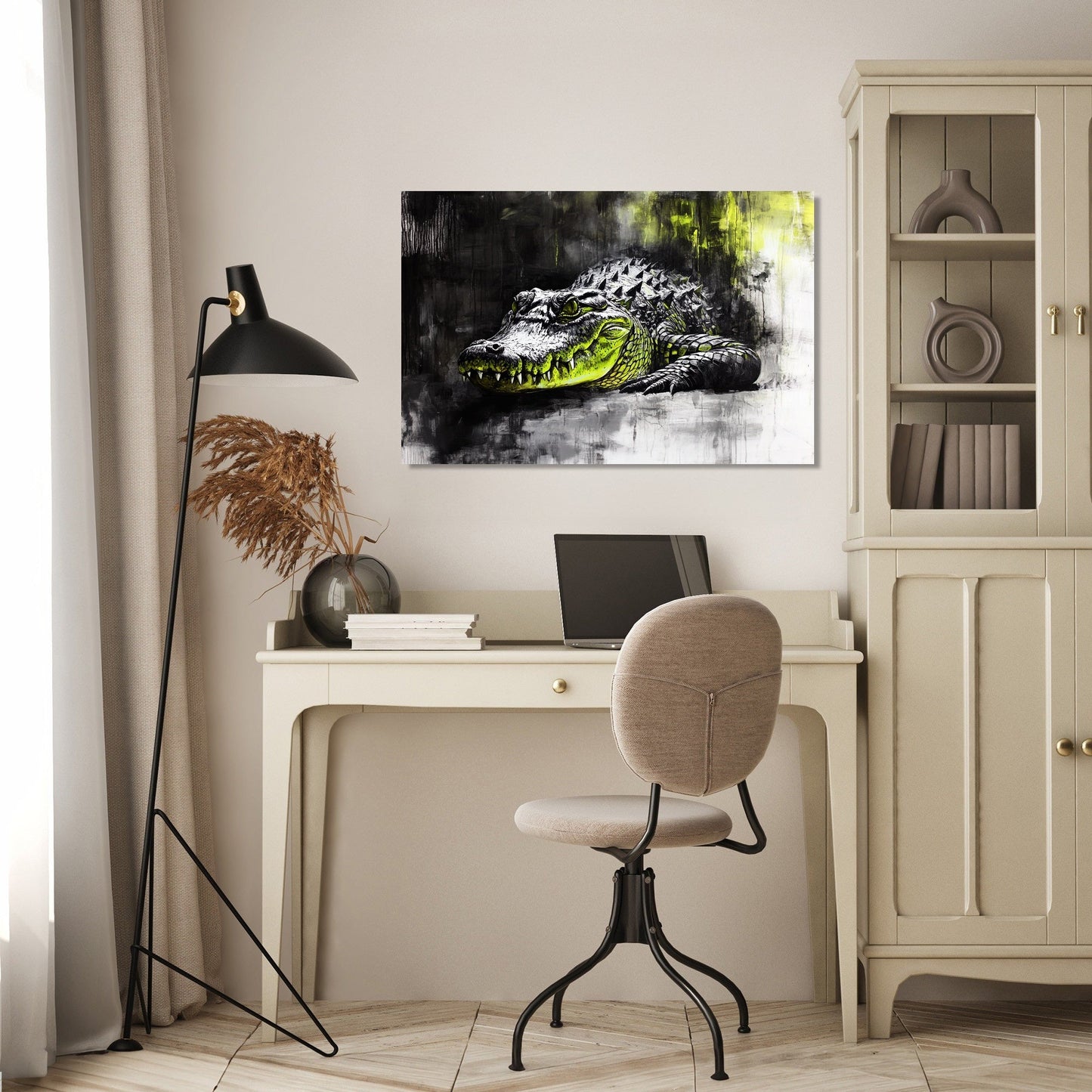 Crocodile's Solitude Canvas