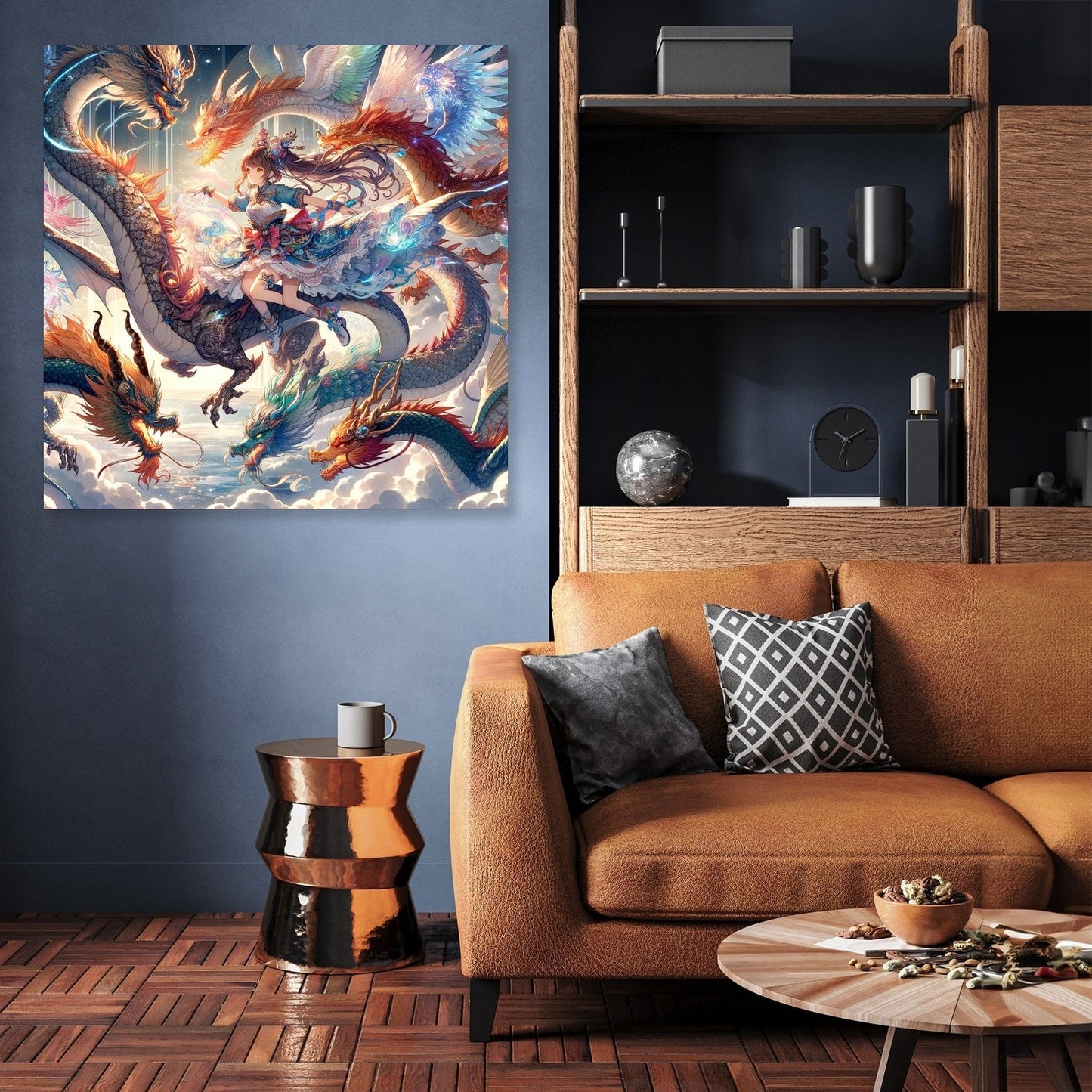Elemental Dragon Dance Canvas