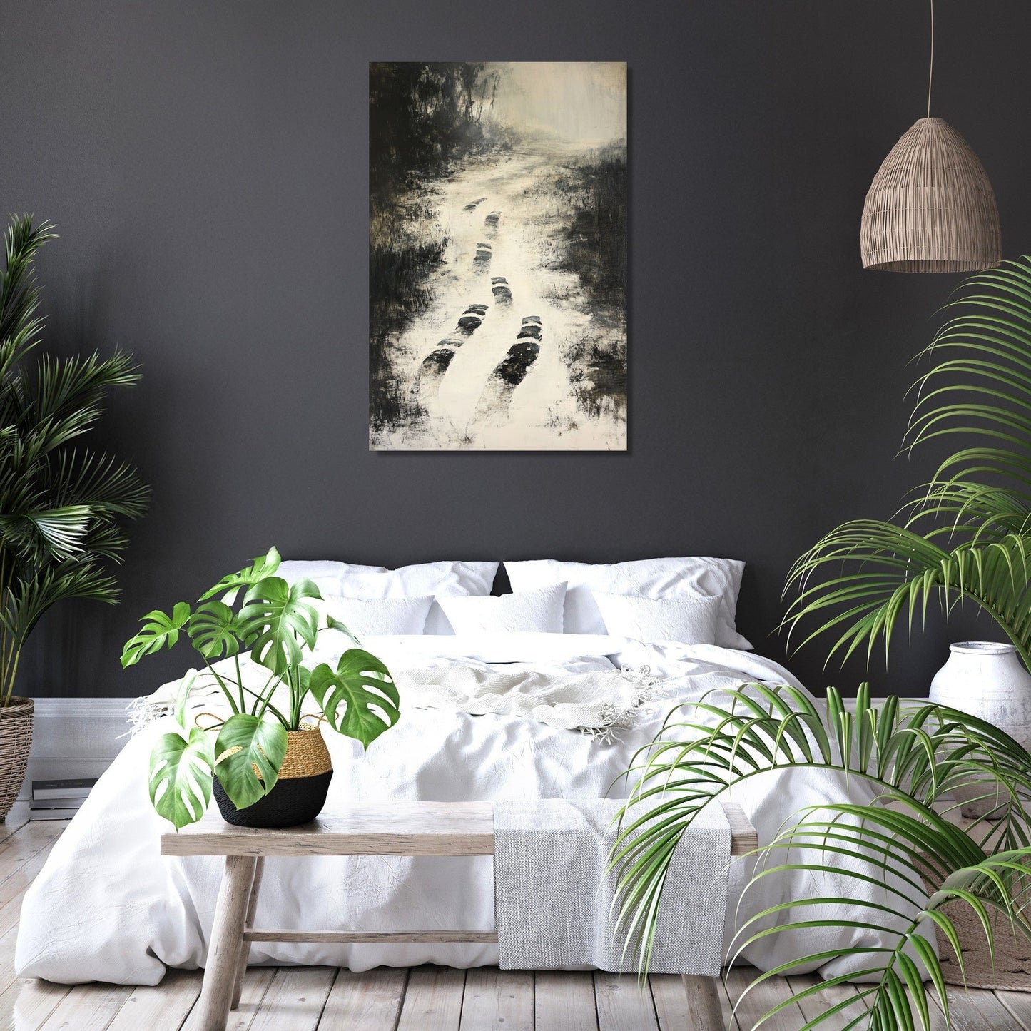 Disappearing Footprints Canvas