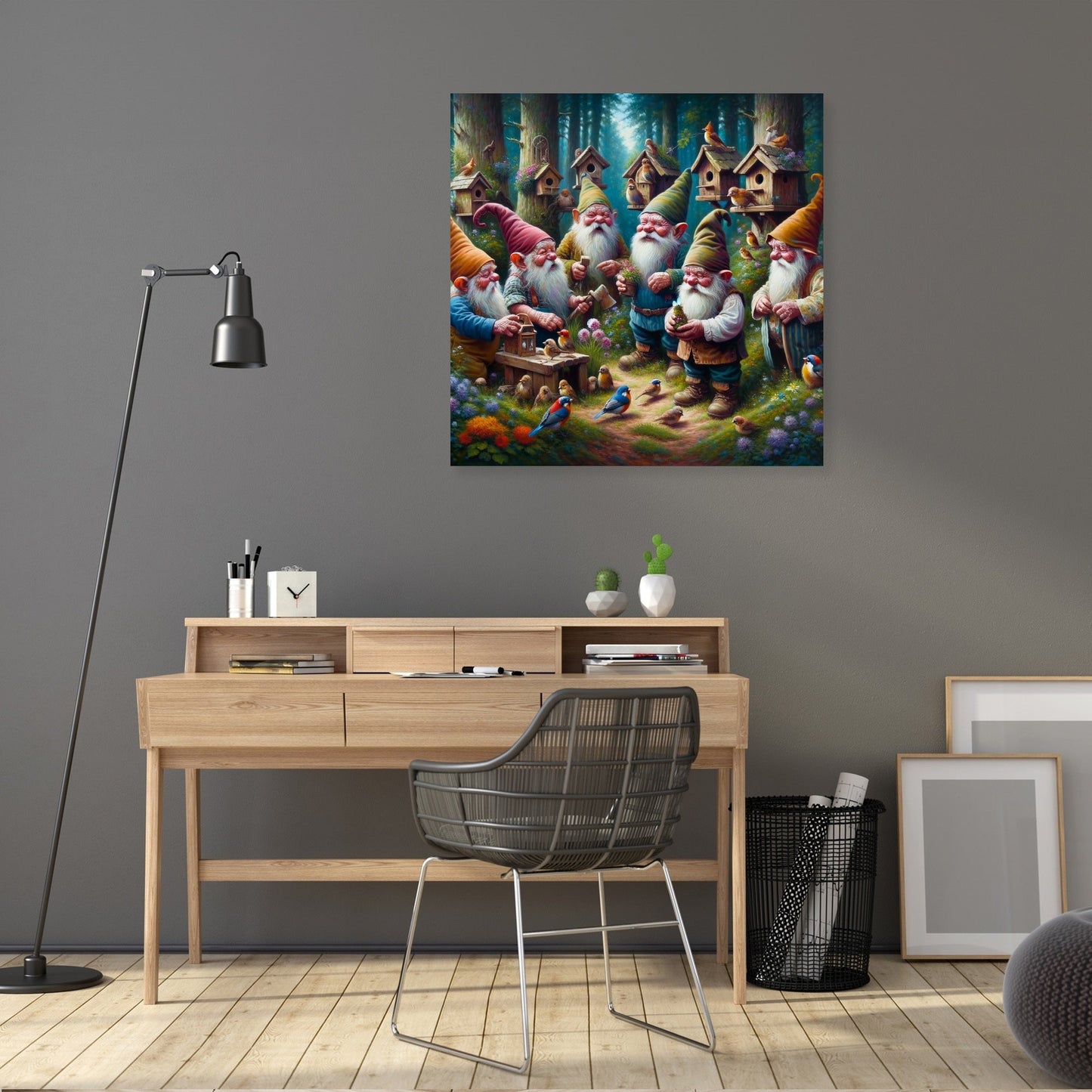 Enchanted Woodland Gnomes Canvas