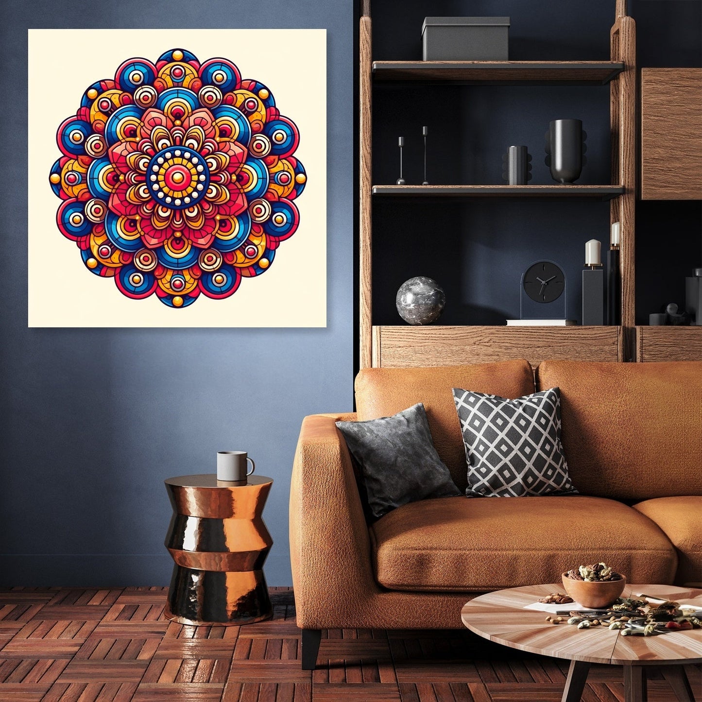 Vivid Symmetry Canvas