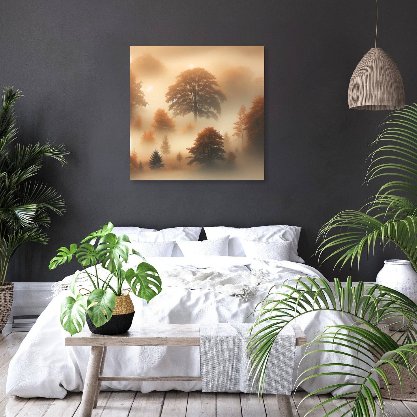 Autumn Fog Canvas
