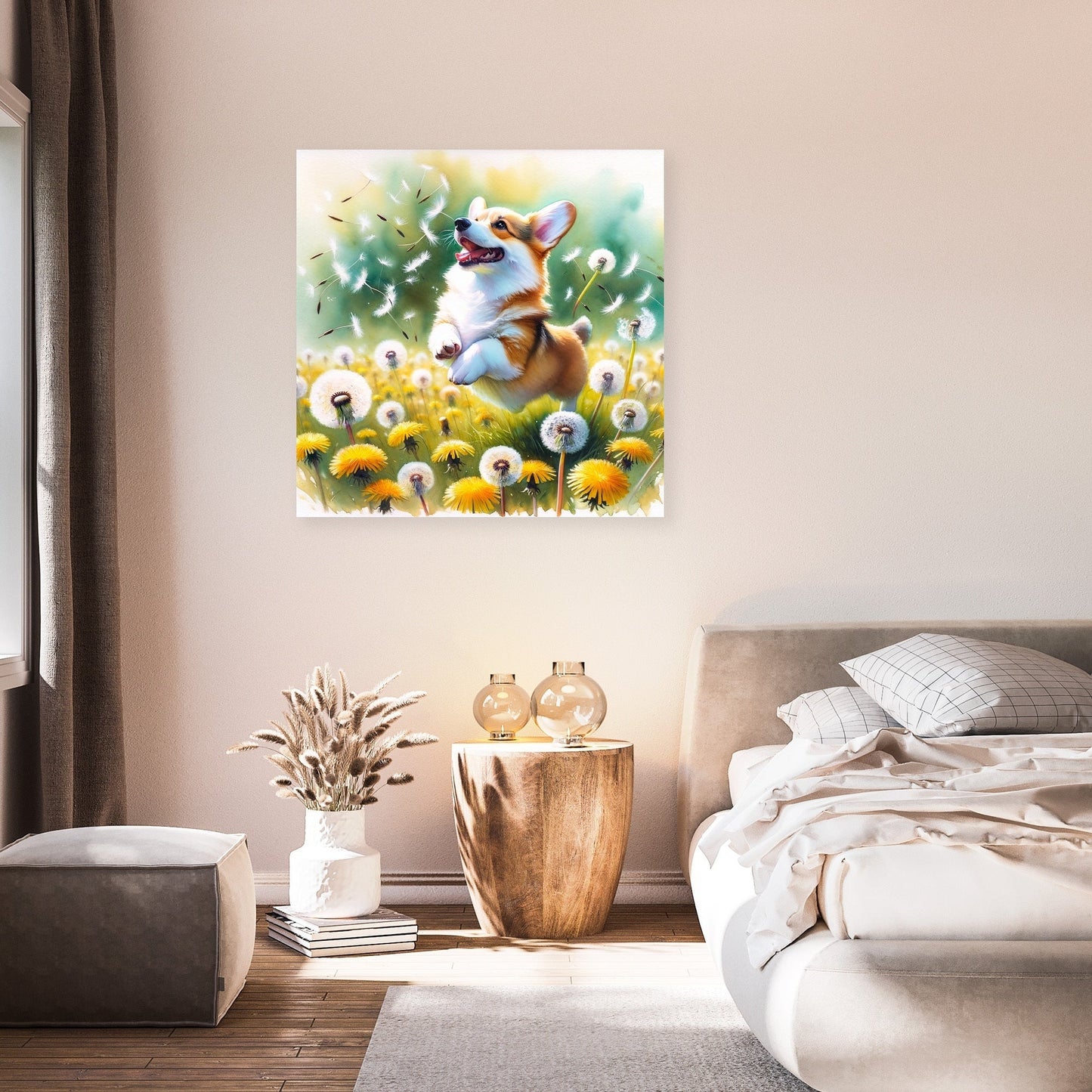 Corgi Whimsy Canvas