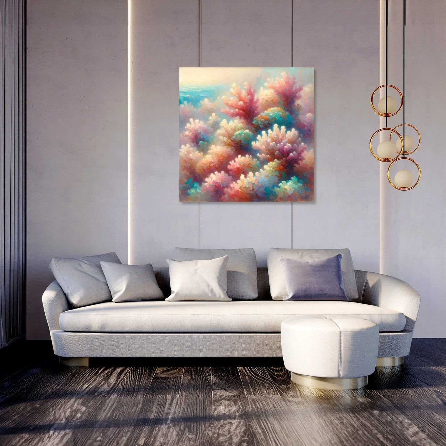 Pastel Reef Canvas