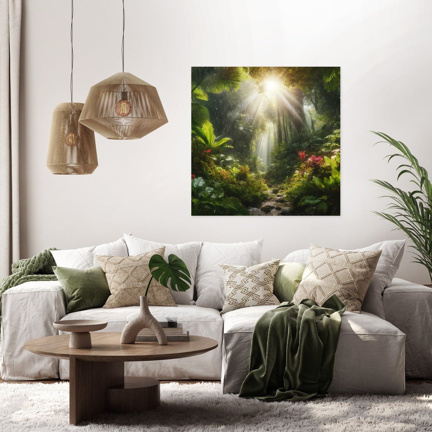 Tropical Rain Shower Canvas