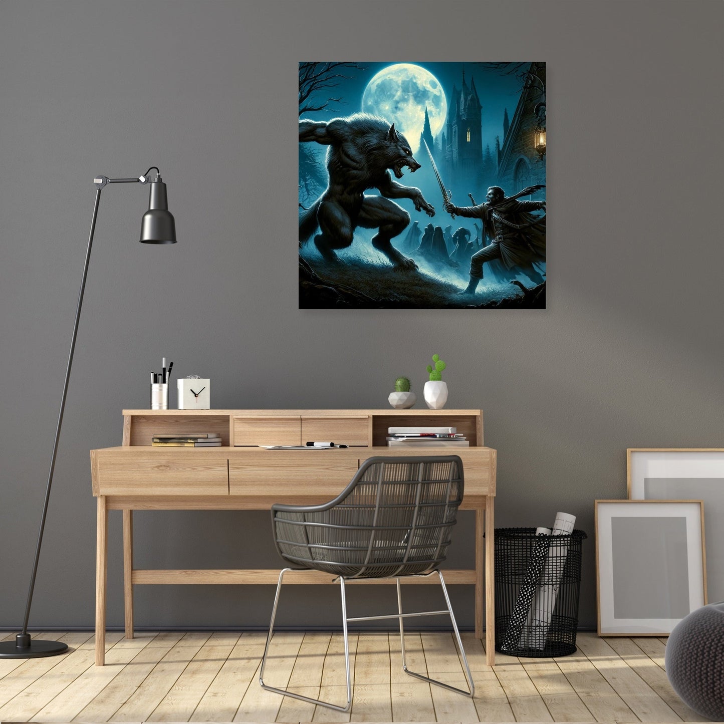 Moonlit Gothic Battle Canvas