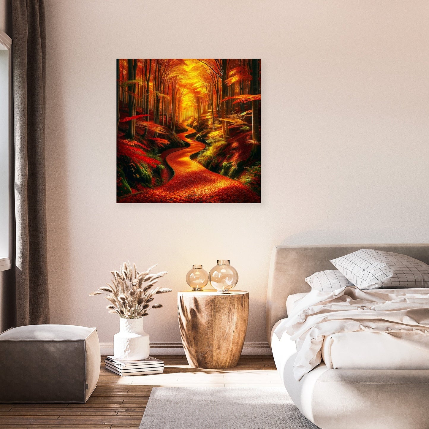 Autumn Forest Pathway Canvas