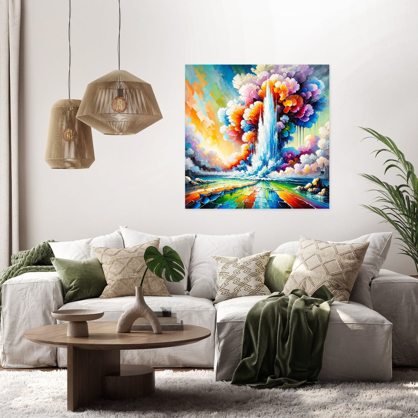 Surreal Geyser Canvas