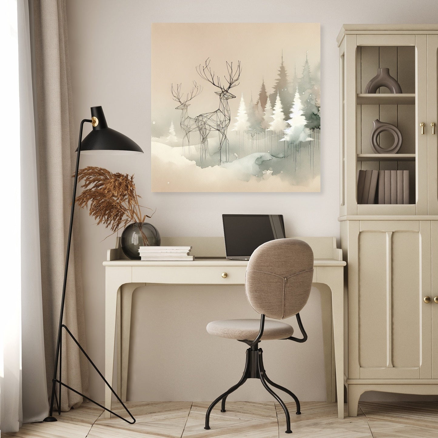 Melancholic Winter Reverie Canvas
