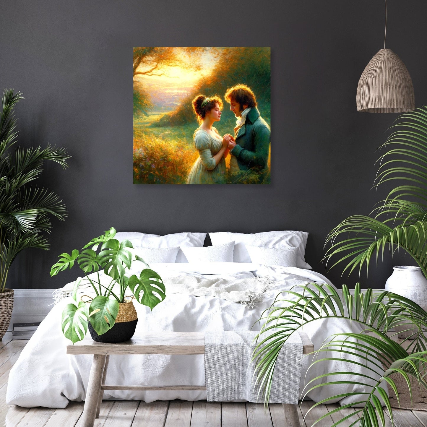 Pride and Prejudice Countryside Love Canvas