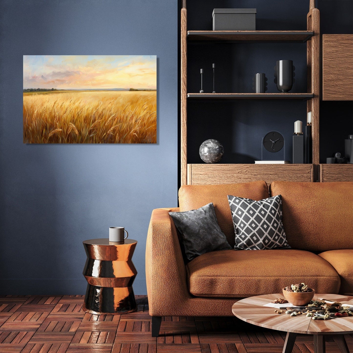 Golden Wheat Sunrise Canvas