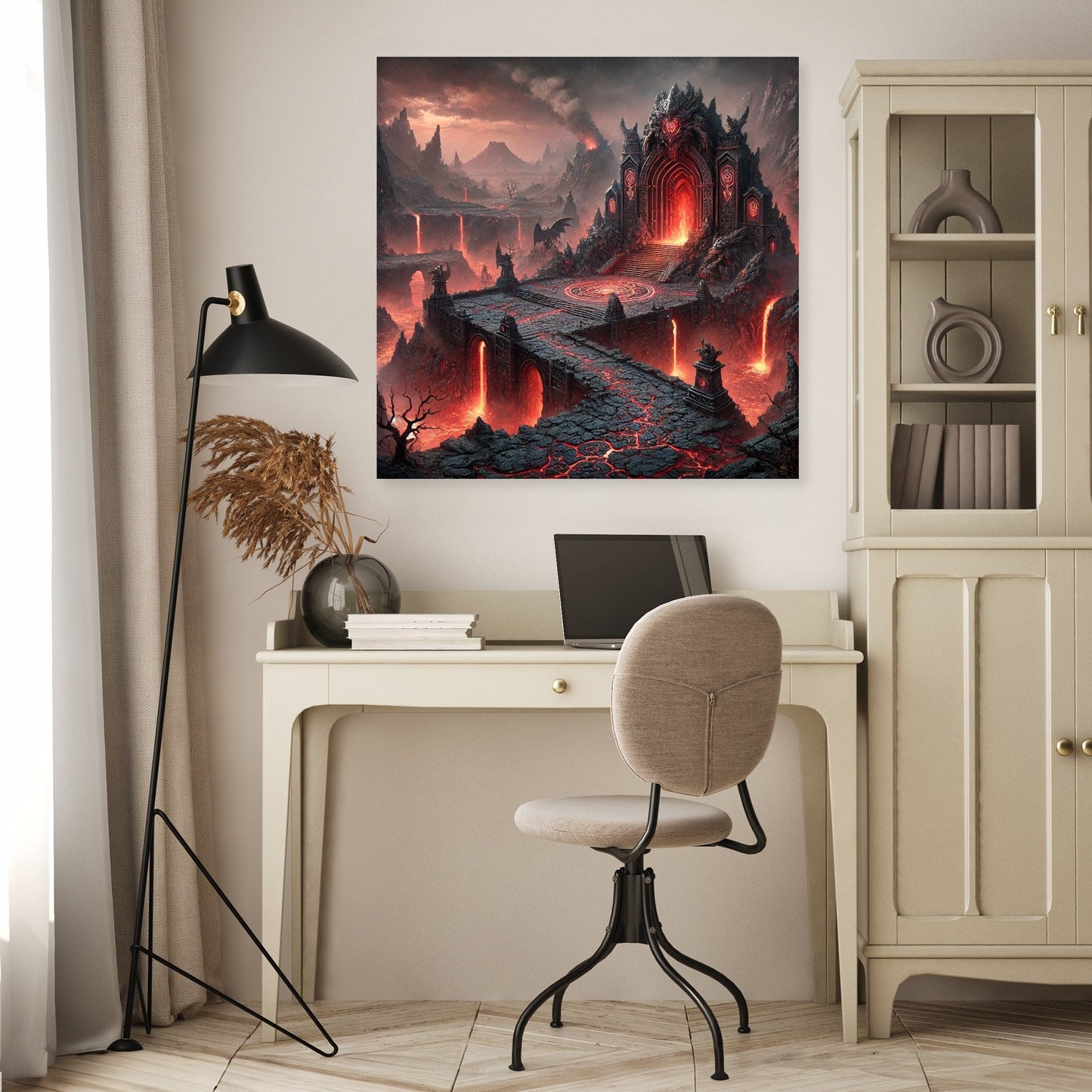 Volcanic Dragon Lair Canvas