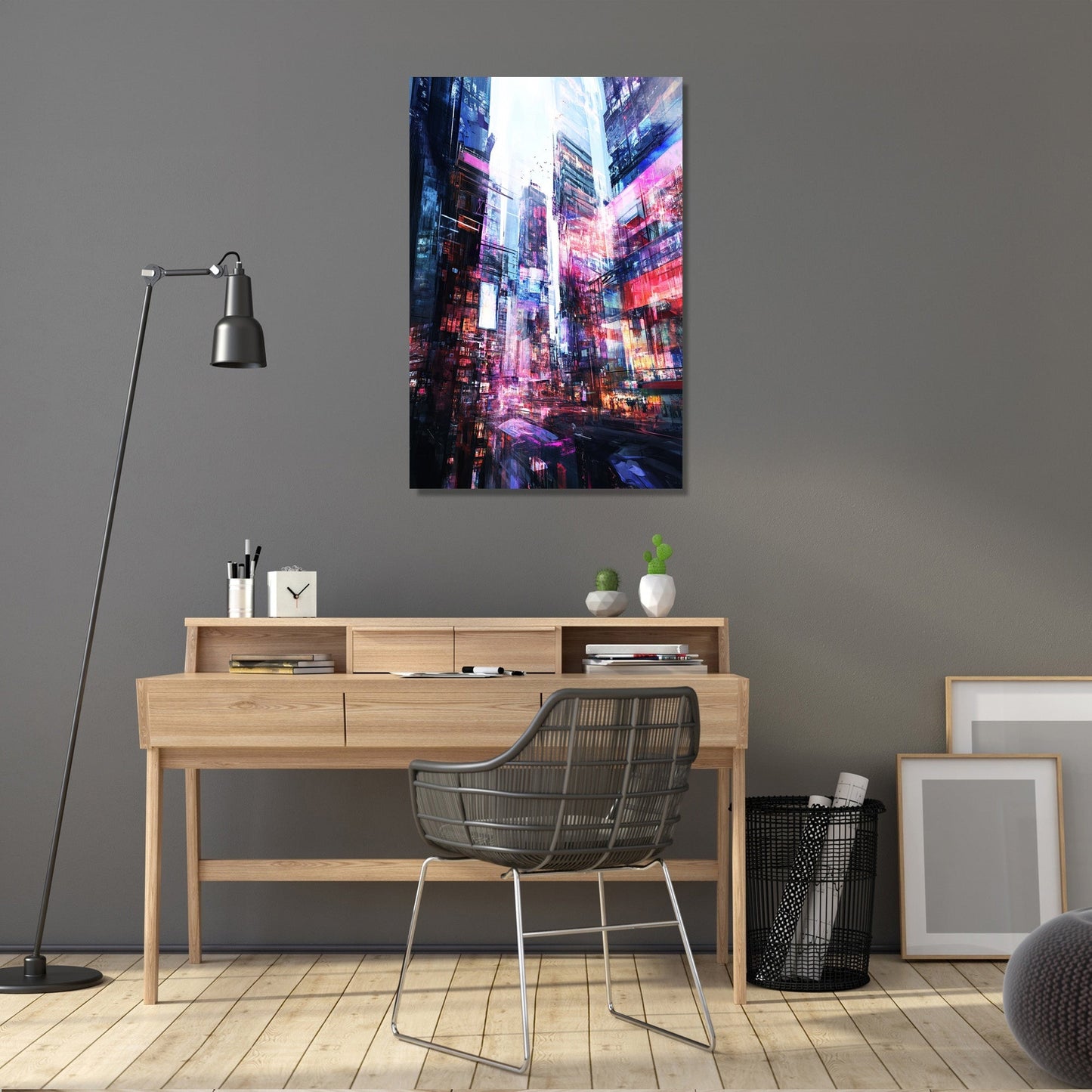 Nostalgic Urban Pulse Canvas