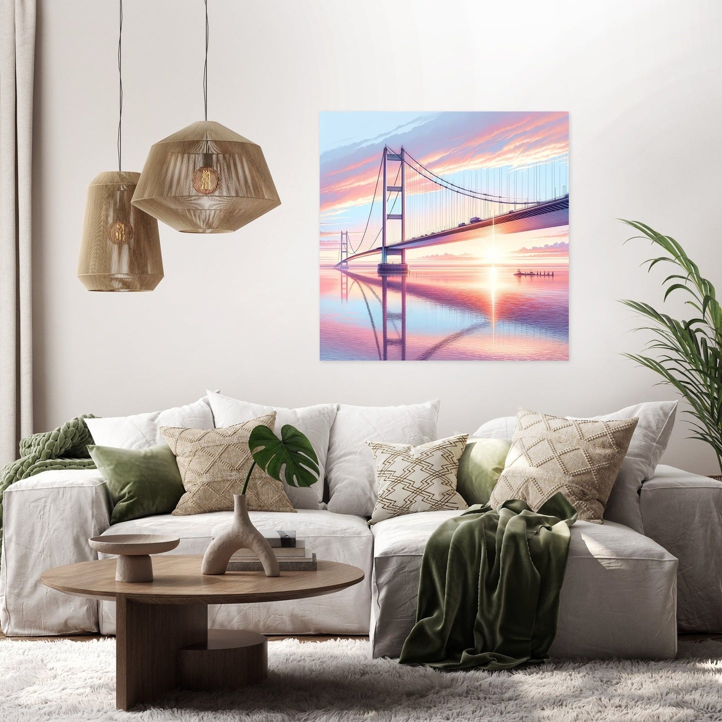 Sunrise at Humber Bridge Canvas