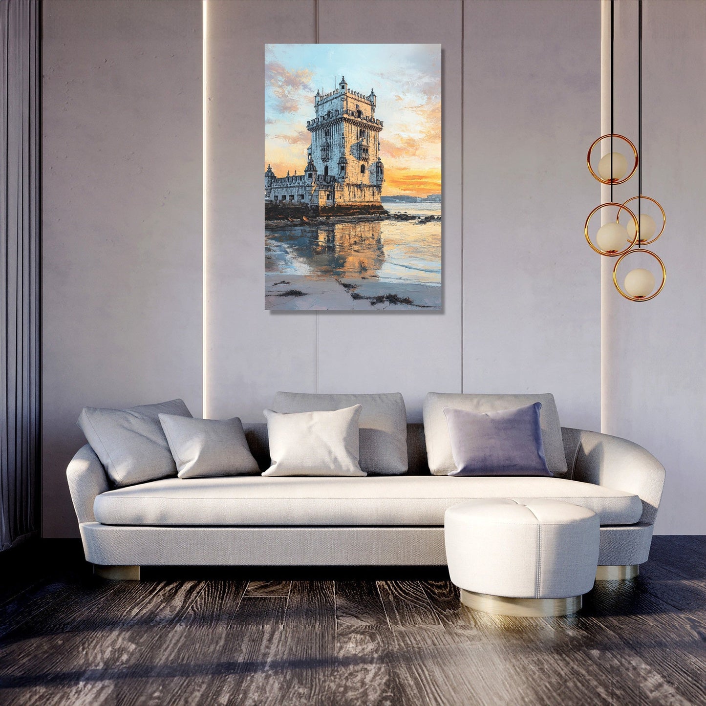 Belém Tower Sunrise Canvas
