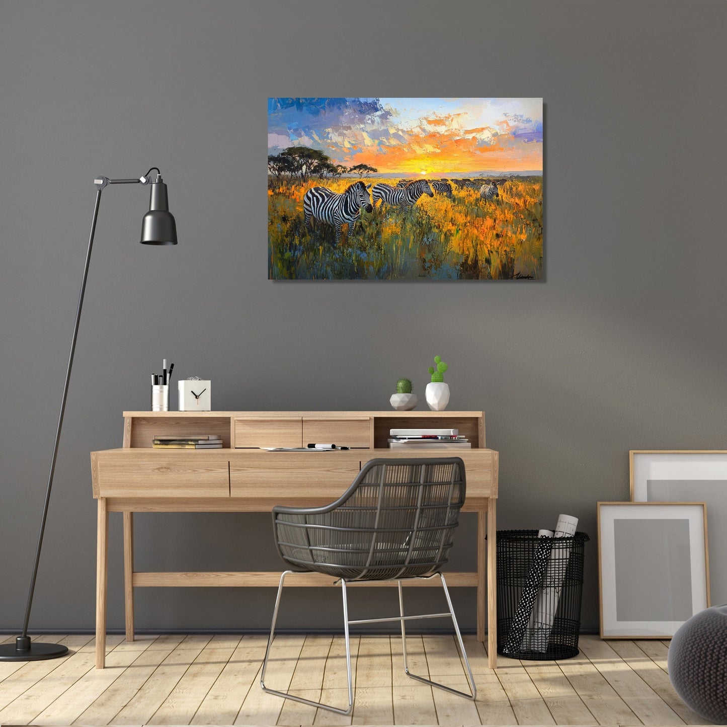 Sunset Stripes Canvas