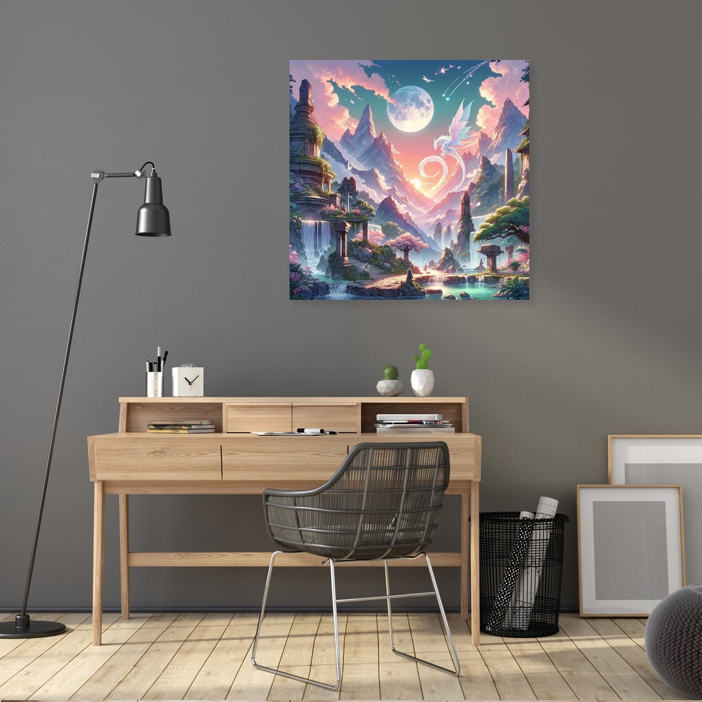 Mystical Mountain Sanctuary Canvas
