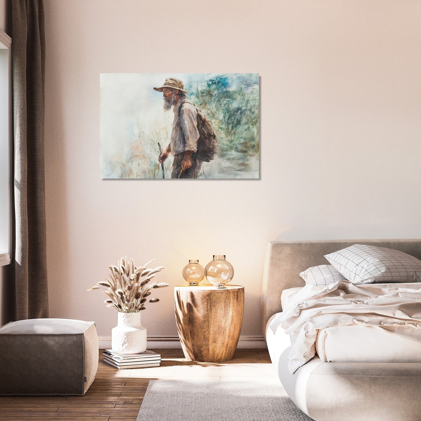 The Wanderer's Rustic Canvas