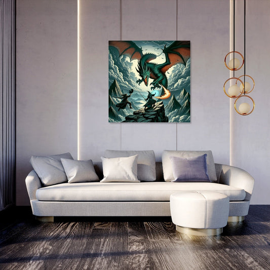 Dragon Battle Canvas