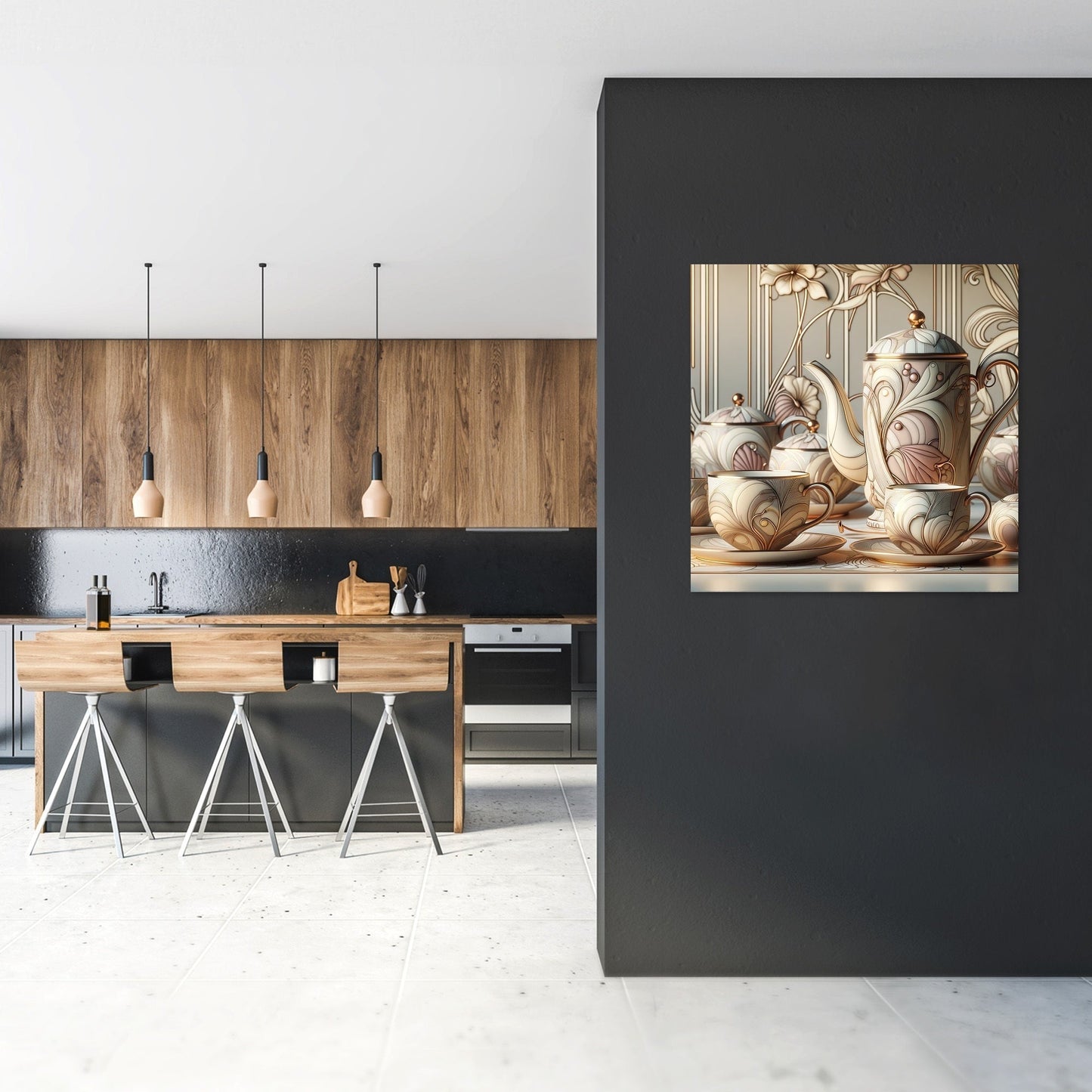 Art Nouveau Elegance Canvas