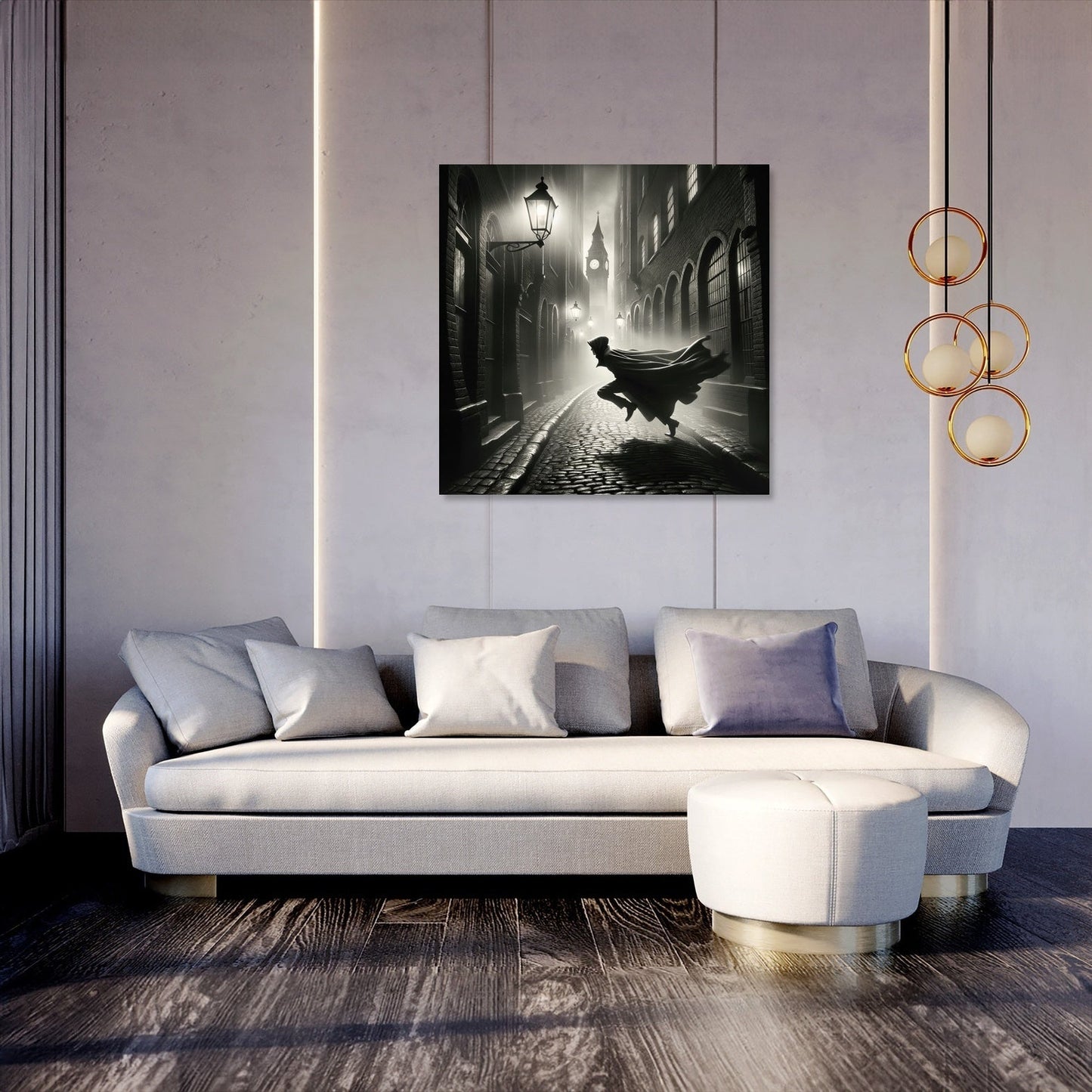Chase Through the Shadows Canvas