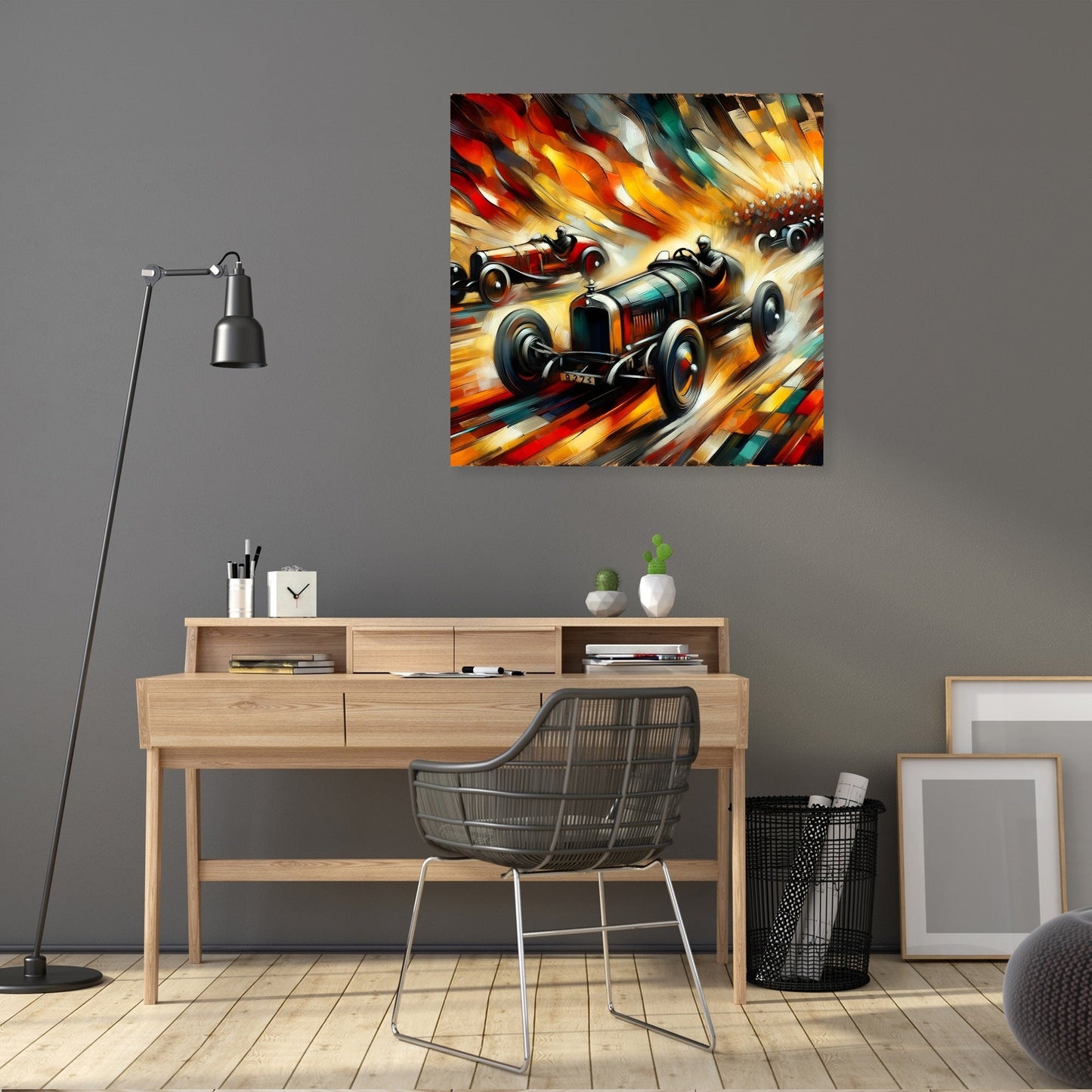 Race of Flames Canvas