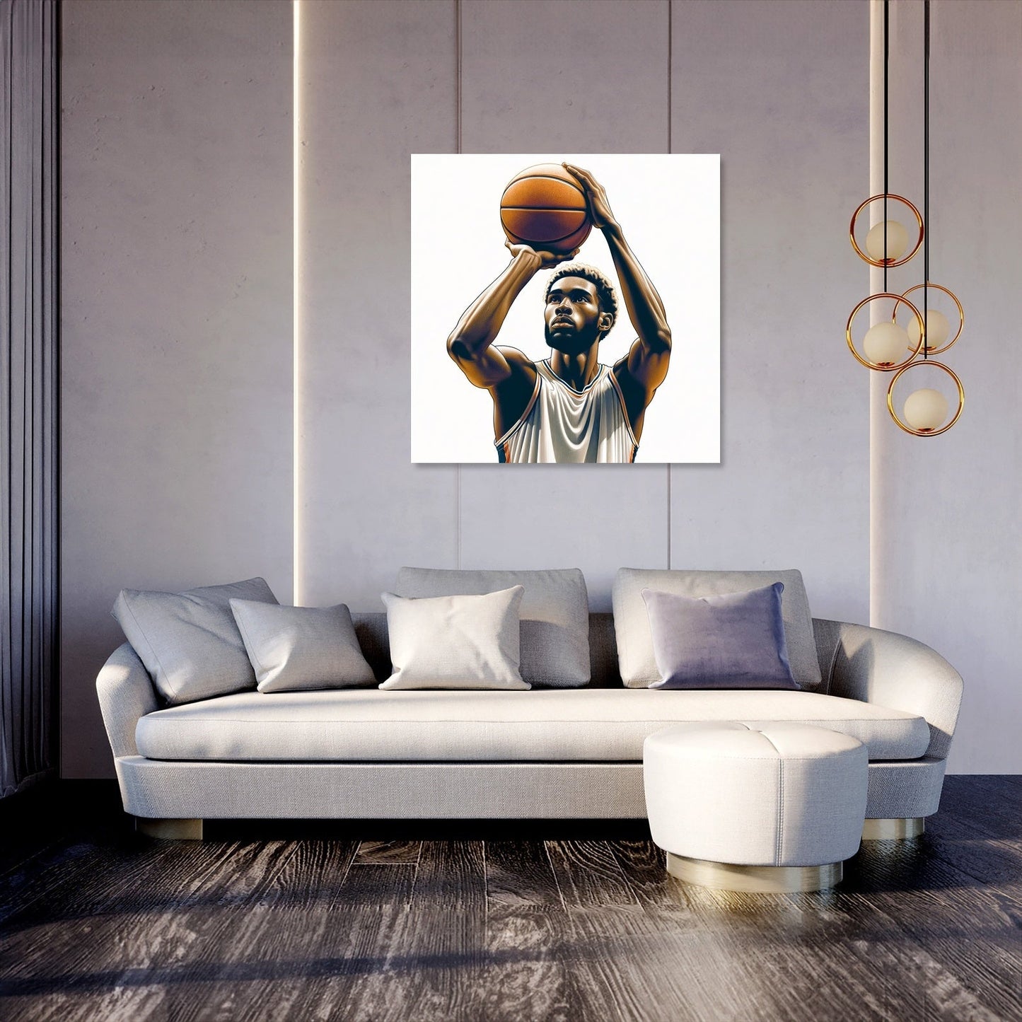 Free Throw Focus Canvas