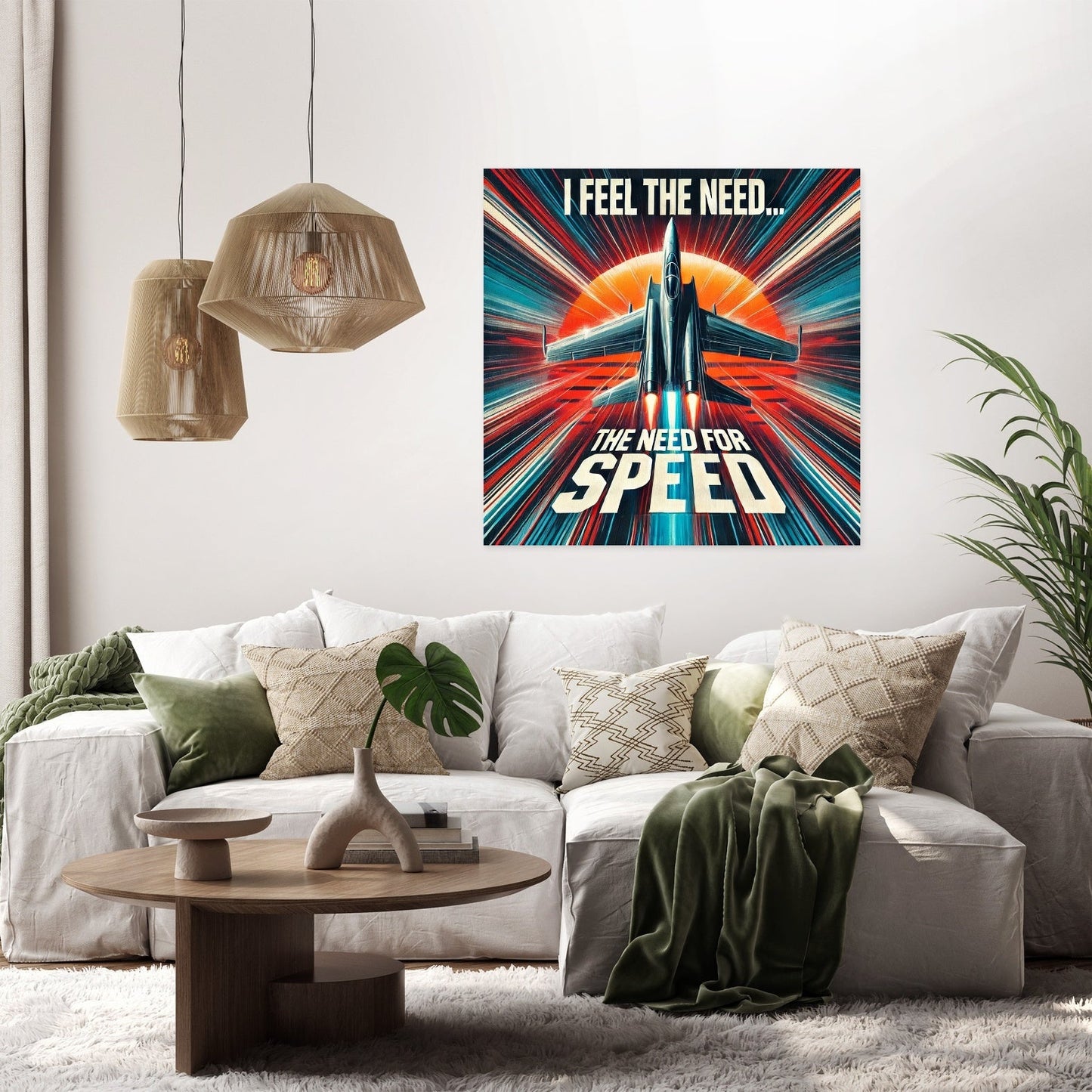 Sunset Velocity Canvas